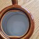 Vintage Chocolate Brown Glazed Stoneware Teapot