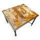 Set Of 2 Vintage Side Tables With Marble And Onyx, 1960/70s