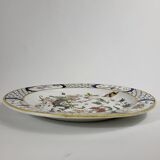 Round earthenware dish from Gien XIXth Horn of Abundance