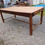 Country Pine Farmhouse Table, 4 Drawers.