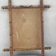 Ancien miroir cadre en bois de Merisier style bambou Cherrywood Mirror Bamboo