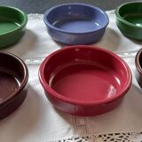 Set of 6 ceramic casseroles