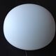 Plafonnier demi lune en opaline blanche vintage années 60/70