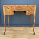 Rosewood dressing table 4 drawers compartments mirror xxeme marquetry
