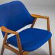 Armchair in Blue and Teak by Alf Svensson for Dux, 1960s