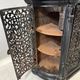 Antique decorative fireplace insert ornate cast iron black 1900s French style