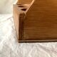 Vintage wooden glass holder