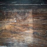 Old Breton enclosed bed chest bench