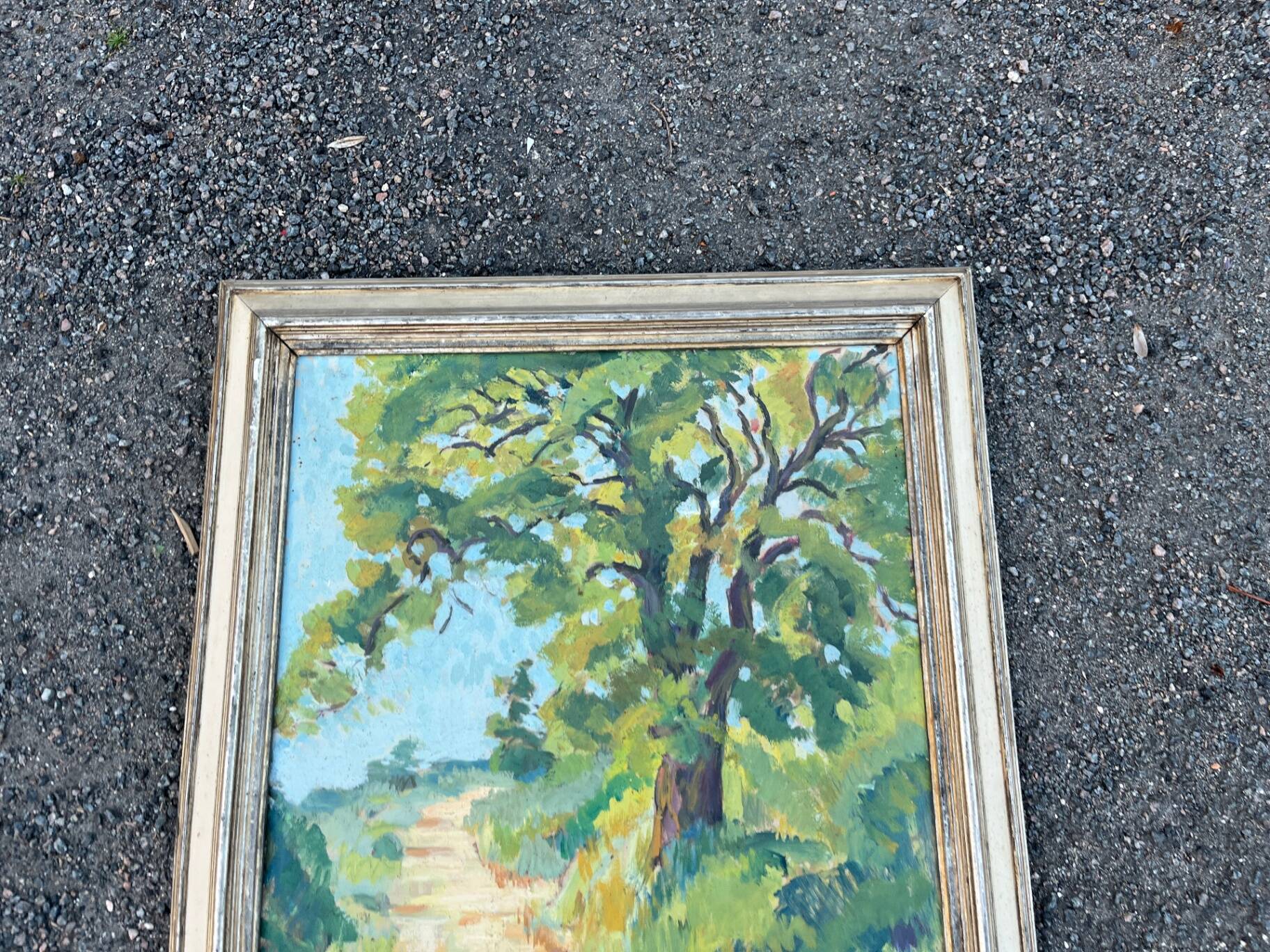 Impressionist painting, landscape at M. Loze's path.