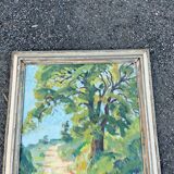 Impressionist painting, landscape at M. Loze's path.