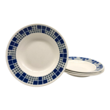 4 hollow plates, "C.M. Paris" Yvette model