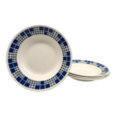 4 assiettes creuses, “c.m. paris” modèle yvette