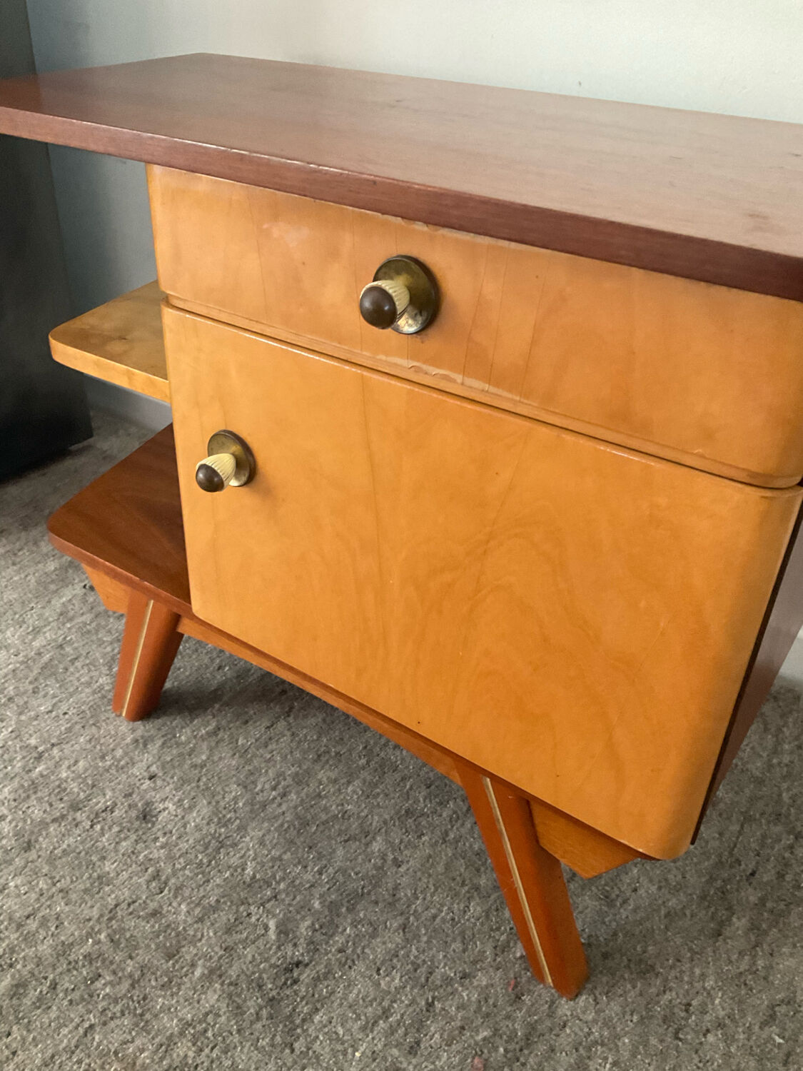 Vintage teak bedside table from the years 50-69