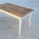 Table de ferme cuisine rustique ancienne -1m30