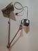 Old industrial articulated workshop lamp