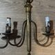 Pair of wall sconces in gilded brass – 2 lights – Louis XVI style