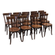 Set of 13 Baumann bistro chairs in bent beech, France circa 1930.