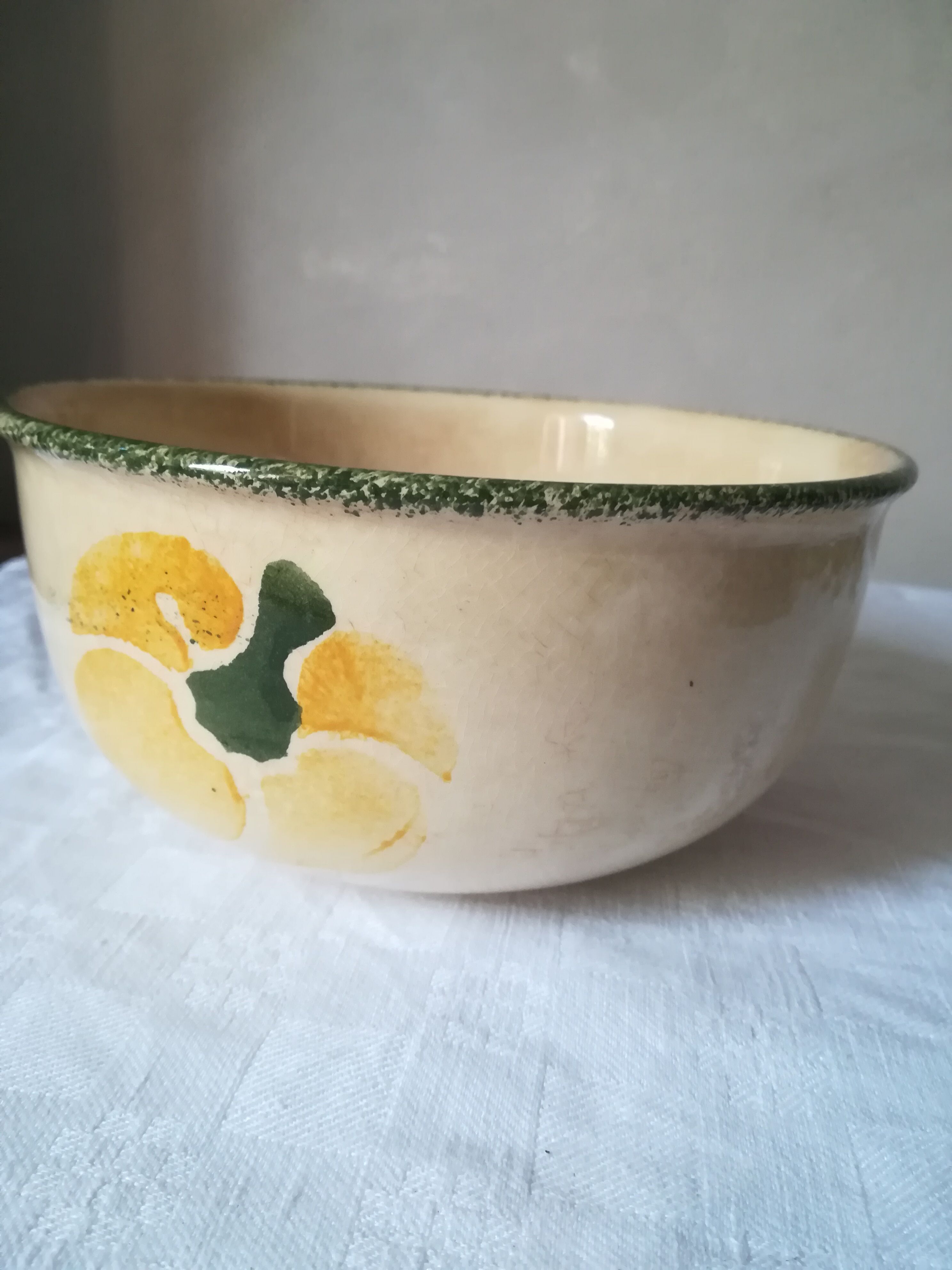 Small old salad bowl