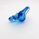 Flavio Poli Murano Crystal Sommerso Blue Turquoise Cup 17cm