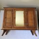 Doll cabinet 3 wooden doors with mirror