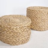 1970s Nesting Stools Design Woven Stools