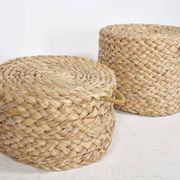 Tabourets gigognes design des années 1970 Tabourets tissés