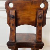 Rustic and brutalist chair