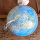 Vintage plastic and wood globe, 70s-80s