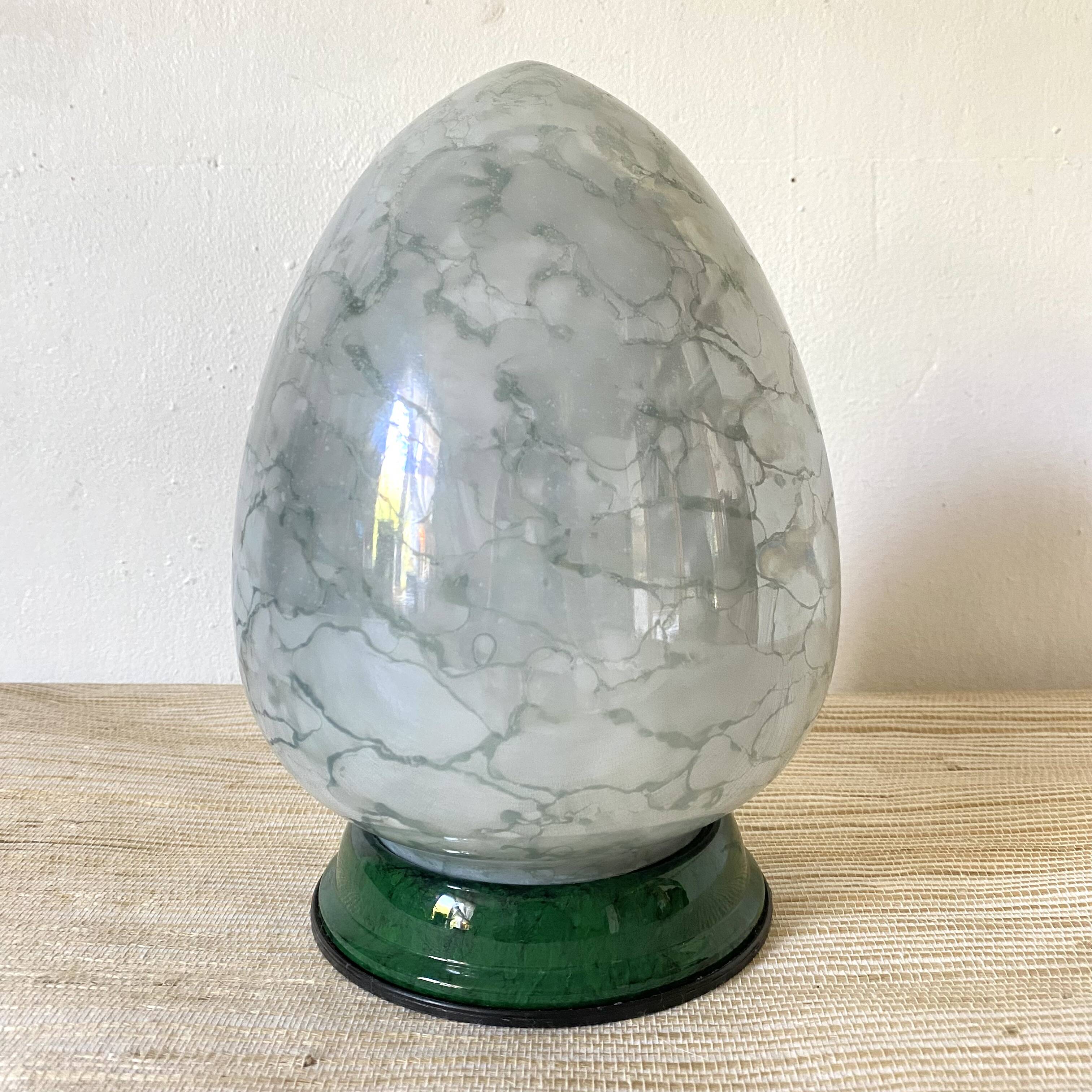Marbled egg lamp from the 80s