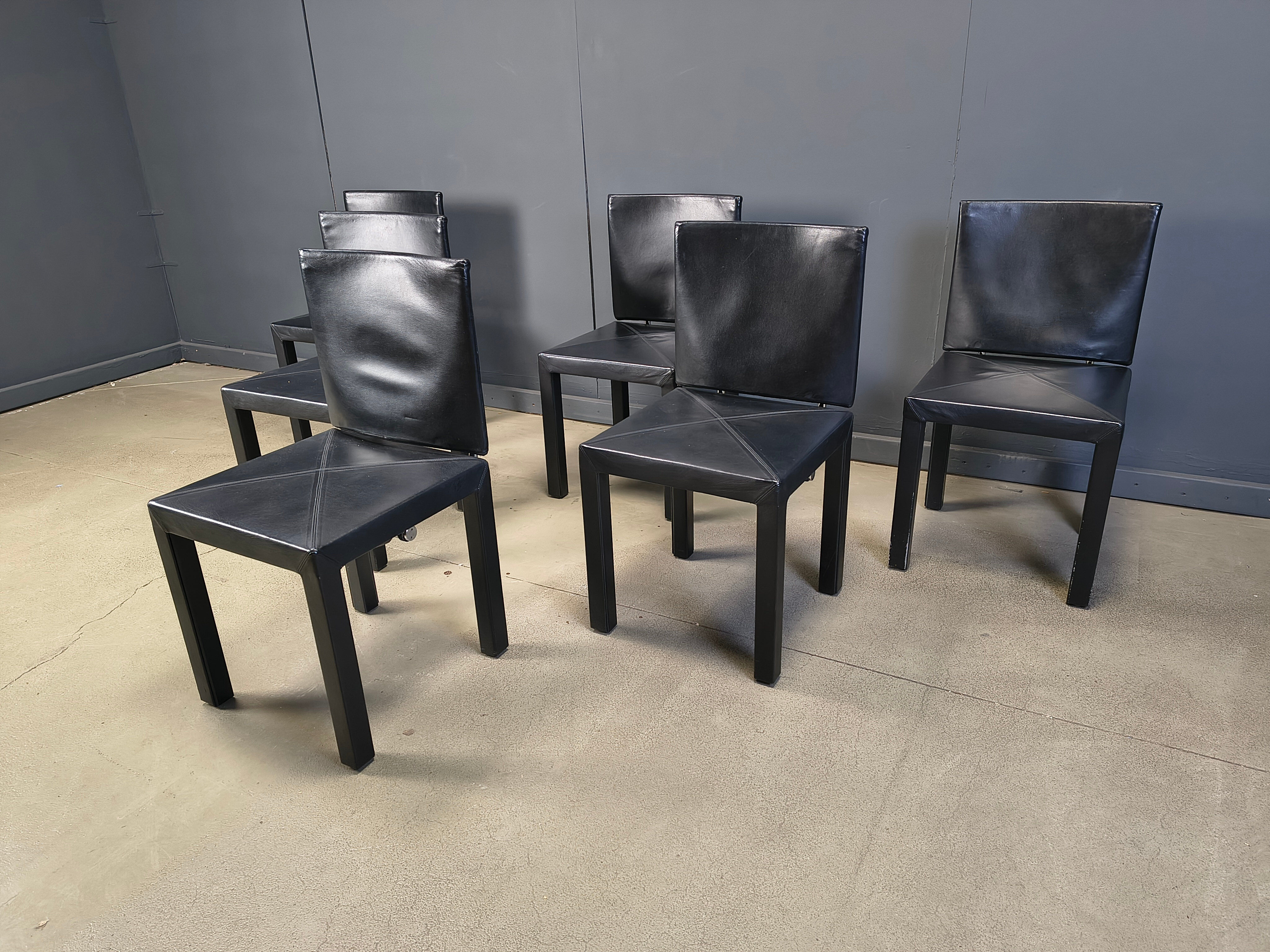 Arcadia dining chairs by Paolo Piva for B&B Italia set of 6