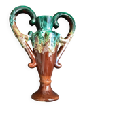 Vallauris Vase Vintage 2 handles Height 33 cm