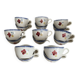 Set of 16 Digoin Mary Lou coffee cups