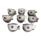 Lot 16 tasses à café Digoin Mary Lou