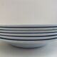Six assiettes creuses bleues