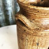 Vase bougeoir en grès