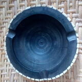 Ethnic ashtray wood and bone