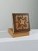 Vintage handmade wooden box with inlays