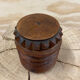Round art deco wooden box 1930 Courchevel 1850