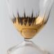 Carafe vintage en verre de Murano des années 1960, verre clair avec détails dorés et bouchon