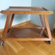Service coffee table with wheels stamped LG