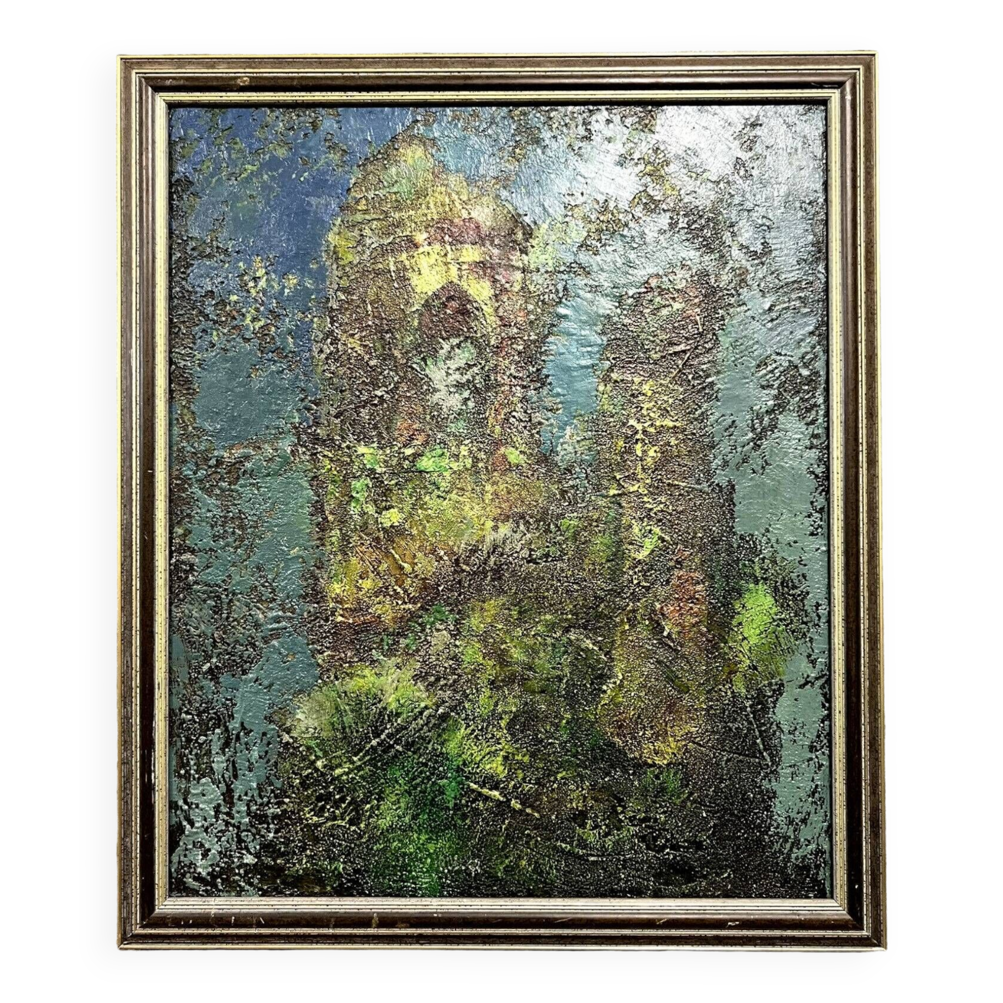 Russian School 1997: modernist oil on canvas