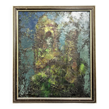 Russian School 1997: modernist oil on canvas