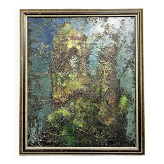 Russian School 1997: modernist oil on canvas