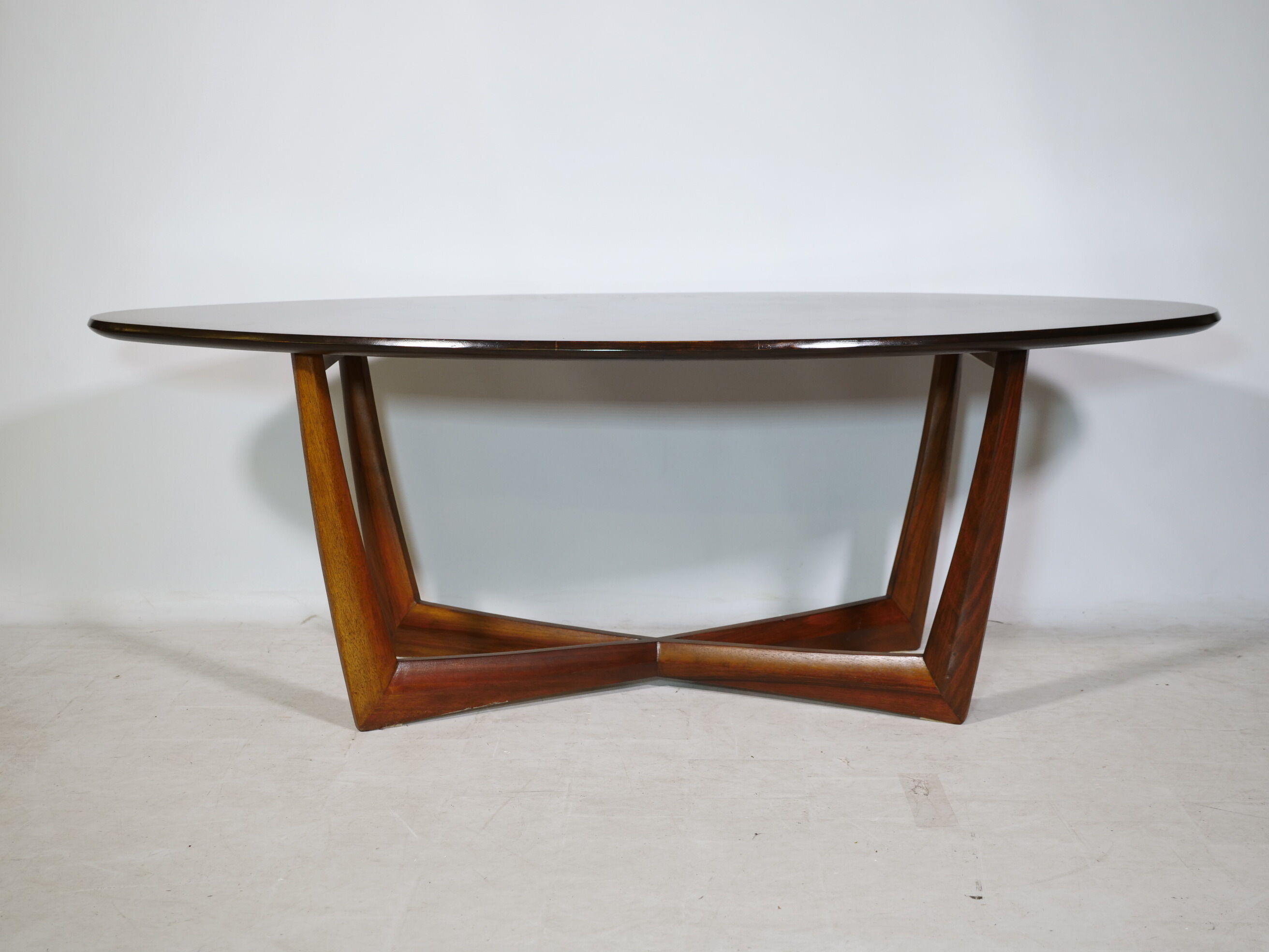 Mid-Century Oval Coffee Table for Kondor Möbel, 1960s