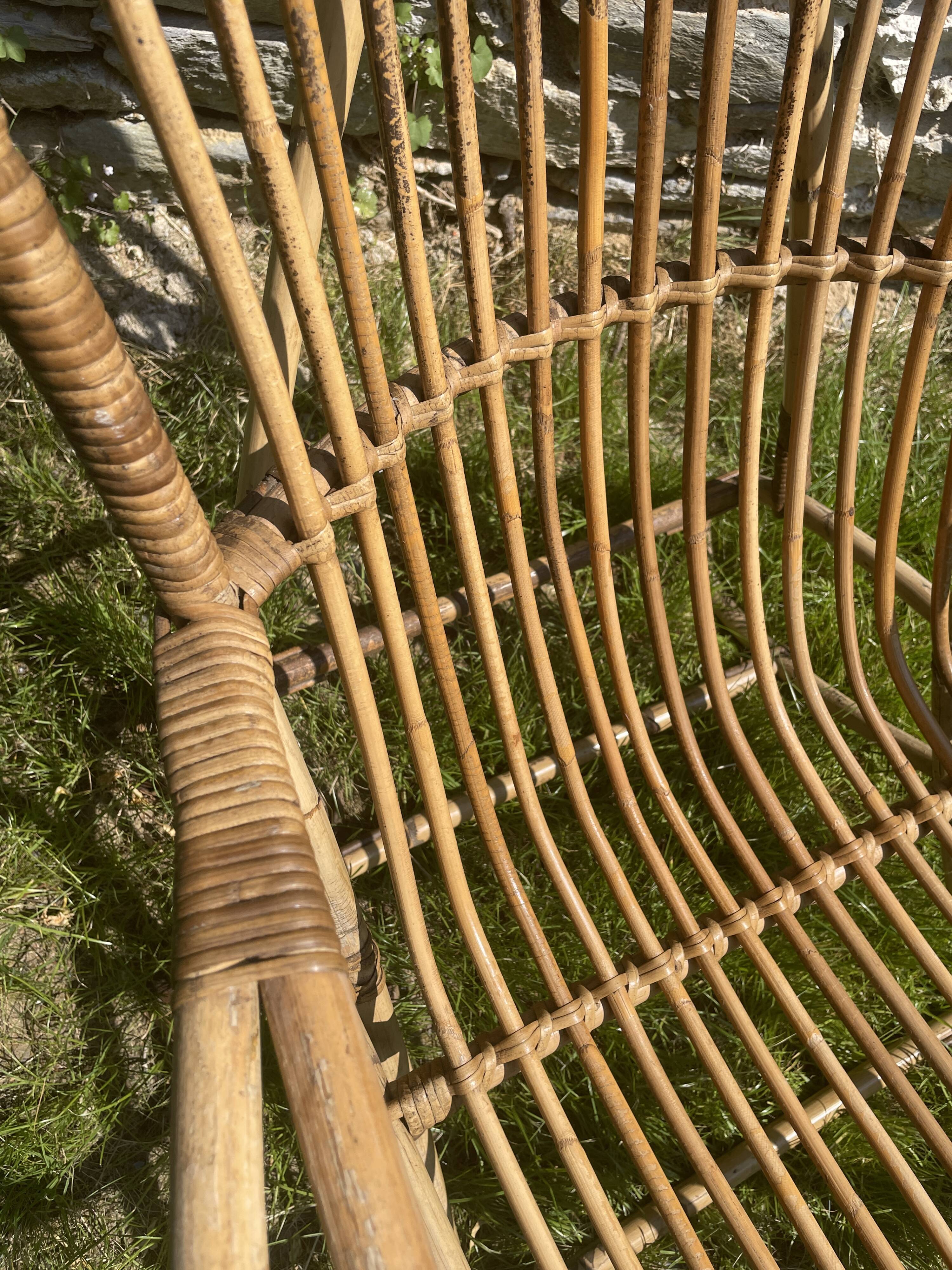 Adult rattan armchair