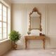 Antique carved and gilded wooden mirror, Italy, 20th century