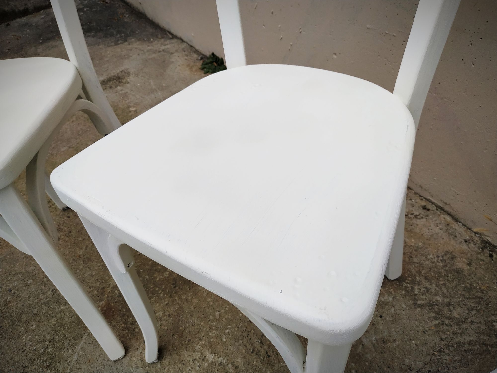 Series of 5 Baumann bistro chairs