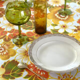 Nappe ronde vintage 1970