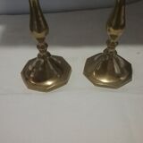 2 brass candle holders