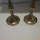 2 bougeoirs en laiton